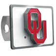 Oklahoma Sooners Hitch Cover Class II and Class III Metal Plugs